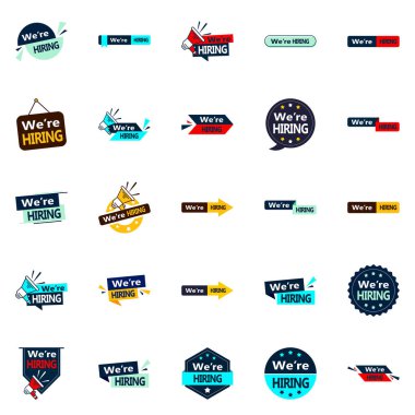 25 We're Hiring Vector Graphics to make your job opportunities more visible