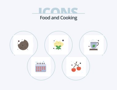 Food Flat Icon Pack 5 Icon Design. . tea. food. mocha. green