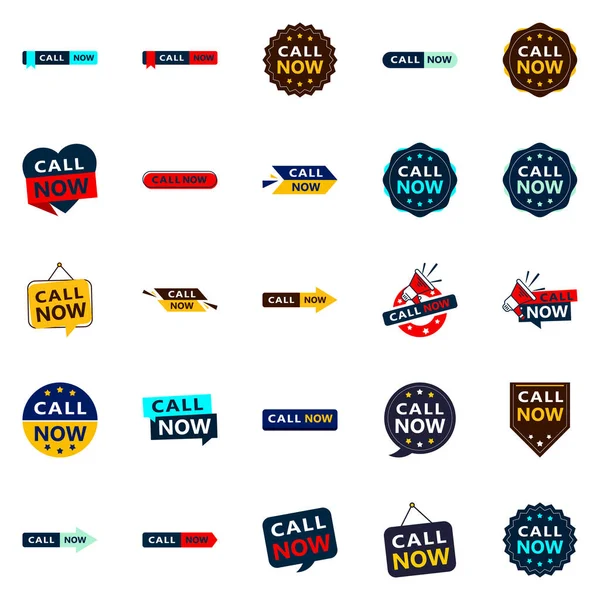 Versatile Typographic Banners Promoting Calling Different Contexts — Stock Vector
