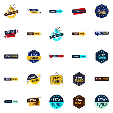 Stay Tuned Versatile vector designs for all your branding needs  25 pack