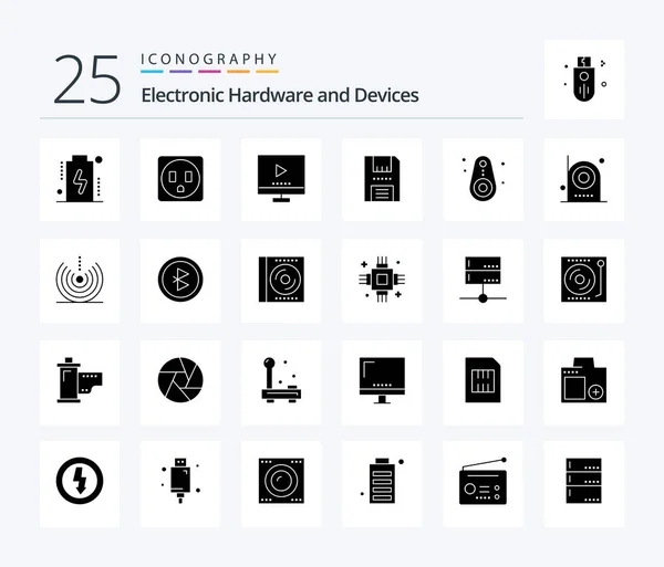 Devices Solid Glyph Icon Pack Including Devices Products Technology Floppy — Wektor stockowy