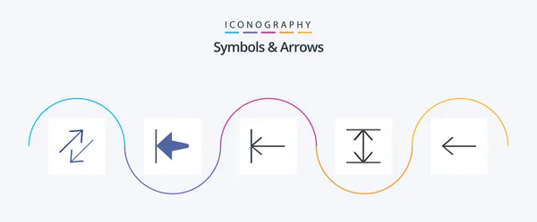 Symbols Arrows Flat Icon Pack Including Arrow — Διανυσματικό Αρχείο
