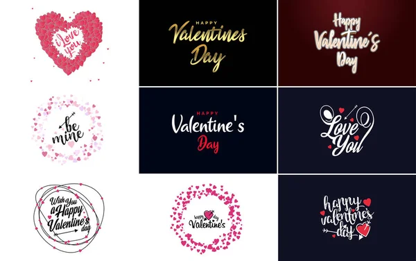 Love Word Art Design Heart Shaped Background Bokeh Effect — Διανυσματικό Αρχείο