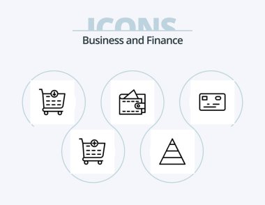 Finance Line Icon Pack 5 Icon Design. . checkout.