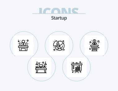 Startup Line Icon Pack 5 Icon Design. growth. html. growth. programming. coding