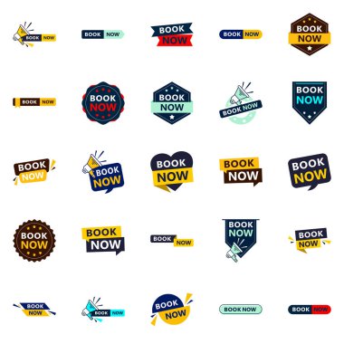 Get Your Customers Booking with Our Pack of 25 Book Now Banners
