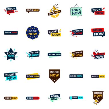 Get the Best Value with Our Pack of 25 Book Now Banners