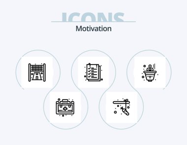 Motivation Line Icon Pack 5 Icon Design. . equality. motivation. balance scale. leaf