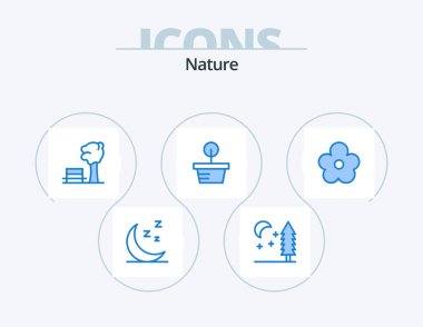 Nature Blue Icon Pack 5 Icon Design. . pot. park. nature. nature