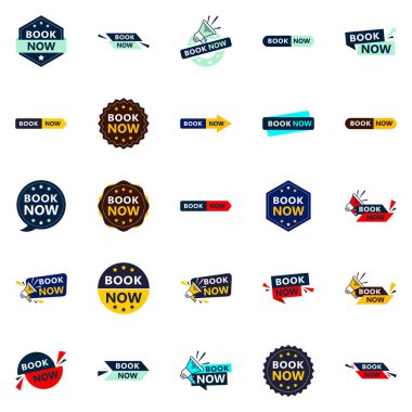 Attract More Customers with Our Pack of 25 Book Now Banners