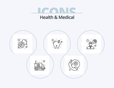 Health And Medical Line Icon Pack 5 Icon Design. . weight. message. scale. virus