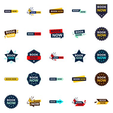 Make a Statement with Our Pack of 25 Book Now Banners