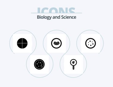 Biology Glyph Icon Pack 5 Icon Design. equipment. biology. microbiology. mouth. anatomy