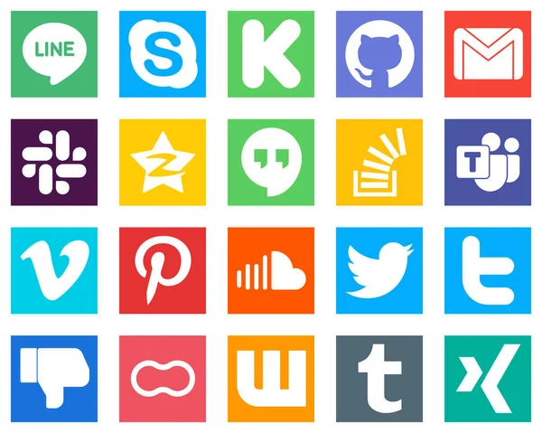 Essential Social Media Icons Overflow Question Mail Stockoverflow Icons Fully — Stock Vector