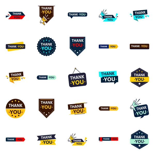 Thank You High Quality Vector Elements Show Your Recognition — Vetor de Stock