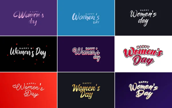 International Women Day Banner Template Gradient Color Scheme Feminine Symbol — Stock vektor