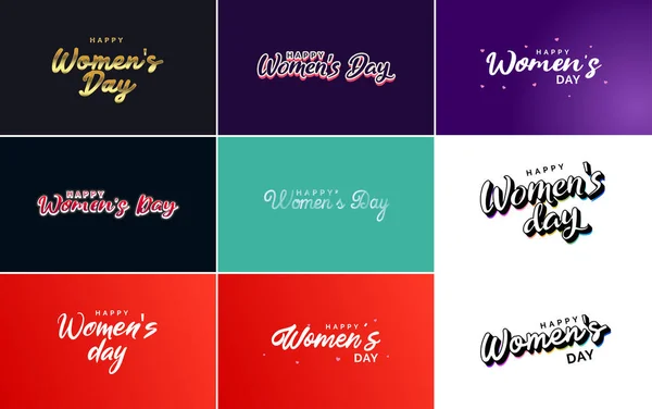 International Women Day Banner Template Gradient Color Scheme Feminine Symbol — Stockvector