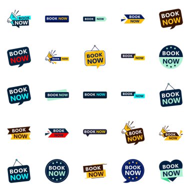 Grab Customers Attention with Our Pack of 25 Book Now Banners