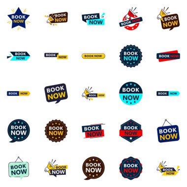 Get the Best Value with Our Pack of 25 Book Now Banners