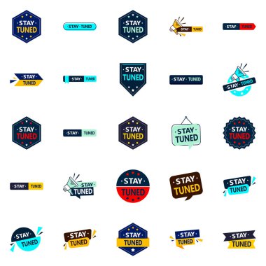Stay Tuned Professional vector elements for a polished and professional brand  25 pack