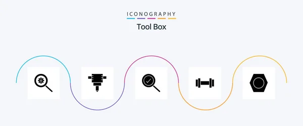 Tools Glyph Icon Pack Including Tools — Stock vektor