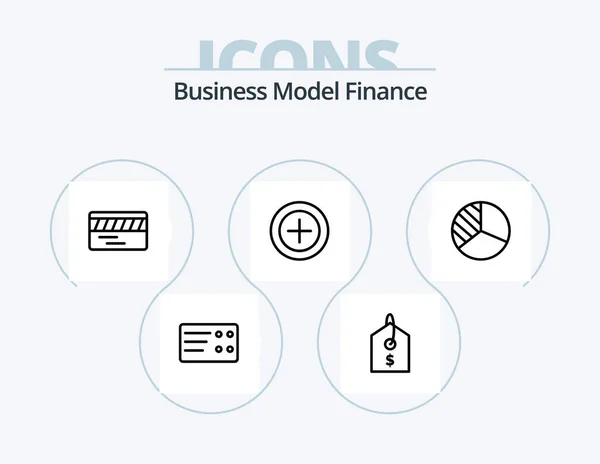 Finance Line Icon Pack Icon Design Tag Руки Уход — стоковый вектор