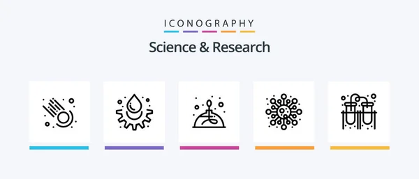 Science Line Icon Pack Including Laurel Education Laboratory Time Stop — Διανυσματικό Αρχείο