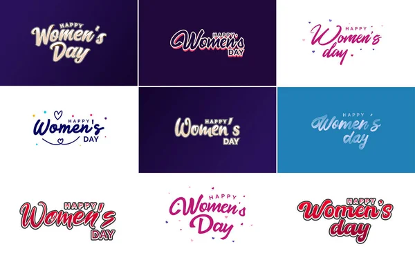 International Women Day Banner Template Gradient Color Scheme Feminine Symbol — Wektor stockowy