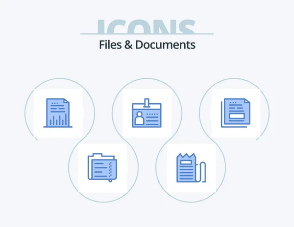 Files Documents Blue Icon Pack Icon Design Document Badge Payment — Stock vektor
