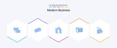 Modern Business 25 Blue icon pack including call. business. dialogue. phone. navigation