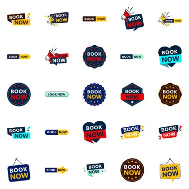 Get the Best Value with Our Pack of 25 Book Now Banners