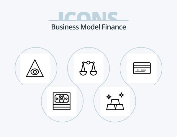Finance Line Icon Pack Icon Design Fall — Stockvector