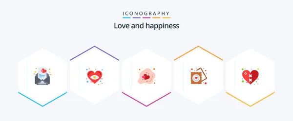 Love Flat Icon Pack Including Health Bandage Egg Wedding Love — Stockvektor