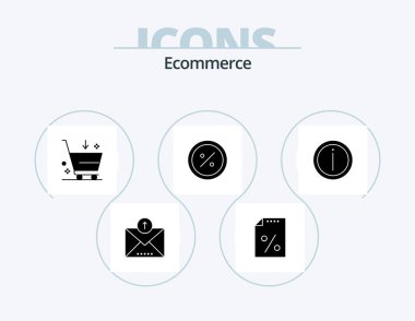 Ecommerce Glyph Icon Pack 5 Icon Design. details. market. buy. e-commerce. commerce