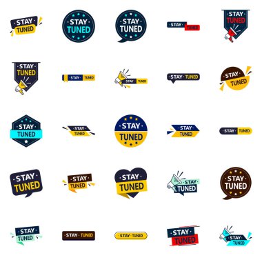 Stay Tuned 25 Unique Vector Elements for a fresh brand identity