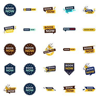 Get Your Customers Booking with Our Pack of 25 Book Now Banners