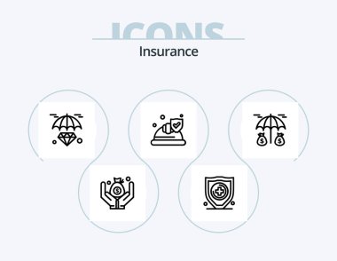 Insurance Line Icon Pack 5 Icon Design. . safe. insurance. insurance. protection