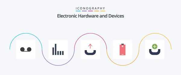 Devices Flat Icon Pack Including Phone Phone New Energy — Stockvektor