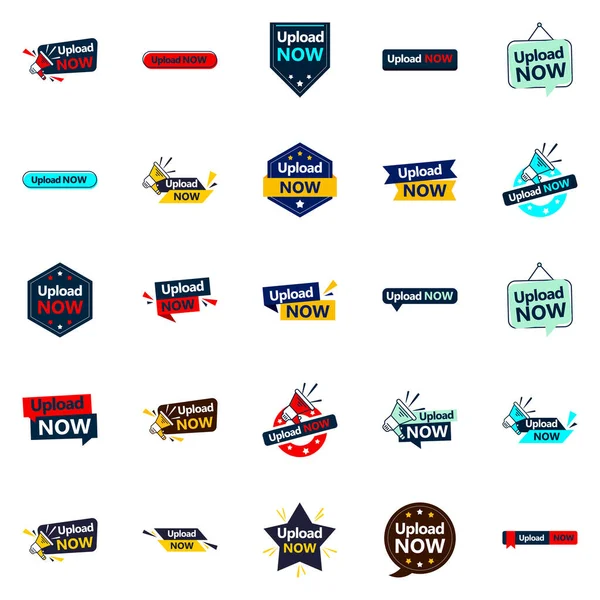 Maximize Your Marketing Efforts Upload Now Vector Pack High Quality — Wektor stockowy