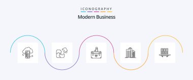 Modern Business Line 5 Icon Pack Including documents. business. business. briefcase. success