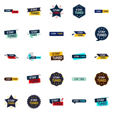 Stay Tuned 25 Versatile vector images for a dynamic and adaptive brand  25 pack