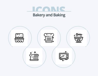 Baking Line Icon Pack 5 Icon Design. baking. restaurant. food. cook. chef