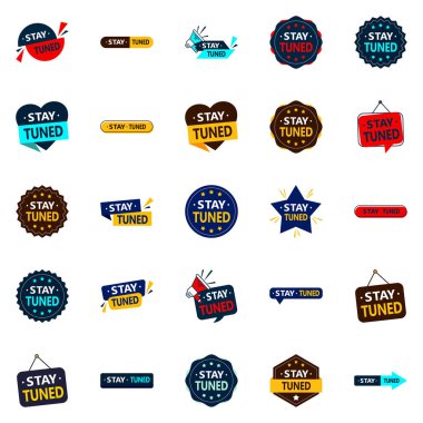 25 Modern vector elements for an updated and current approach  Stay Tuned