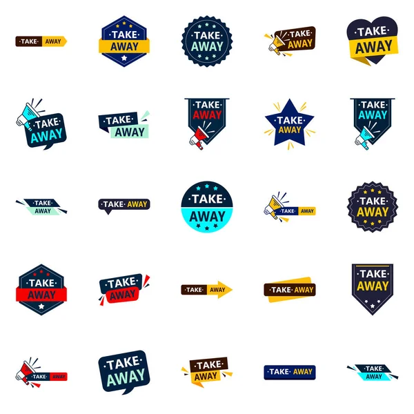 Take Away High Impact Vector Banners Make Most Out Your — Stok Vektör
