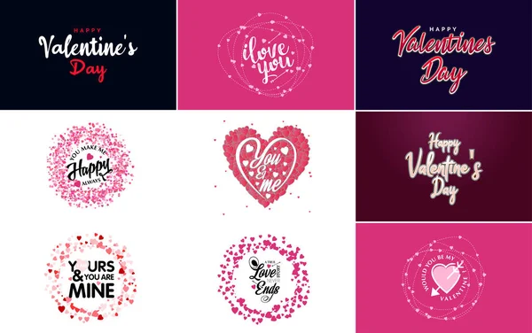 Love Word Art Design Heart Shaped Gradient Background — Διανυσματικό Αρχείο