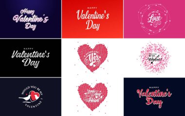 Be My Valentine lettering with a heart design. suitable for use in Valentine's Day cards and invitations