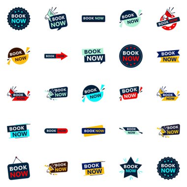 Get Your Customers Booking with Our Pack of 25 High-Quality Book Now Banners
