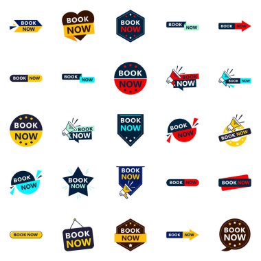 Get Your Customers Booking with Our Pack of 25 Book Now Banners
