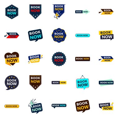 Attract More Customers with Our Pack of 25 Book Now Banners