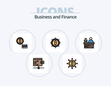 Finance Line Filled Icon Pack 5 Icon Design. . business. . money